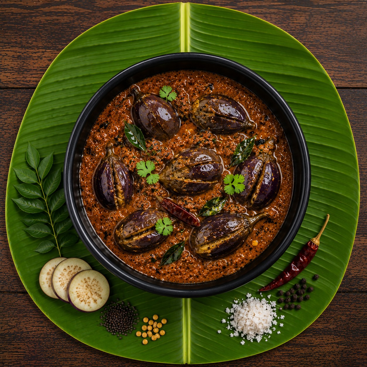 Kathirikai Kara Kuzhambu(Tamil Nadu Style)